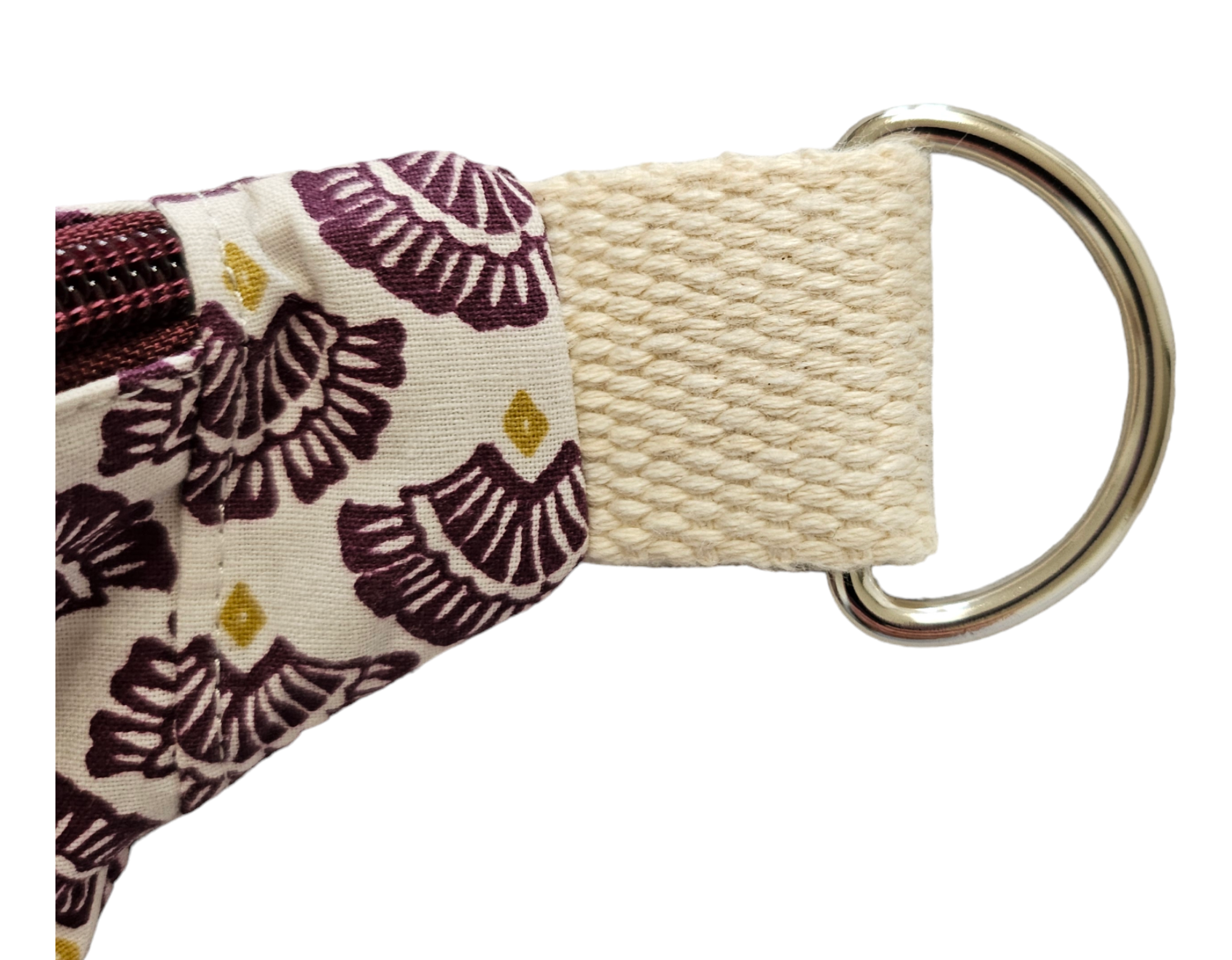 Bauchtasche mit weinrotem Muster – Bild 9